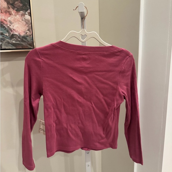 Pink Button-Up Cardigan - Picture 3 of 3